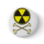 Nuclear power is dangerous pinback button