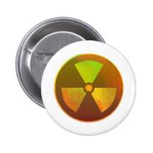 Nuclear Symbol Radioactive Glow Pins