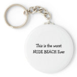 NUDE BEACH keychains