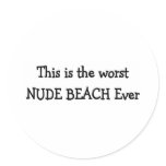 NUDE BEACH stickers