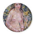 Nude In The Sun,  By Pierre-Auguste Renoir magnets