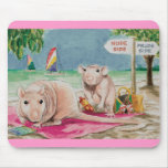 nude rat beach beach mousepads