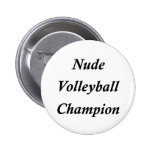 Nude Volleyball Champion Button