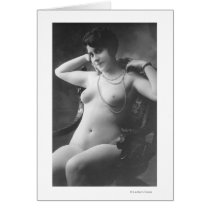 Nude Woman French Art Nouveau Necklace Cards