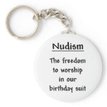Nudism-Freedom keychains