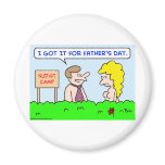 nudist camp necktie father's day refrigerator magnets