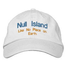 Null Island Embroidered Baseball Cap