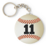 Number 11 Baseball keychains