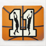 Number 11 Basketball and Players Mouse Pads