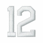 Number 12 embroidered shirts