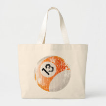 NUMBER 13 BILLIARDS BALL - AGED AND ERODED BAGS