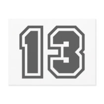 Number 13 postcards