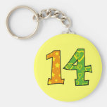 Number 14 keychains