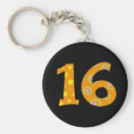 Number 16 key chain