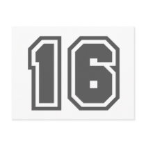 Number 16 postcard