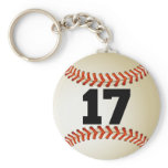 Number 17 Baseball keychains