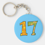 Number 17 key chains