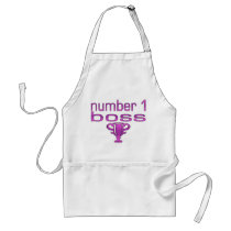 Number 1 Boss in Pink Apron