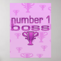Number 1 Boss in Pink
