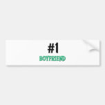 Number 1 Boyfriend Bumper Sticker