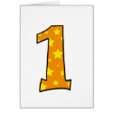 Number 1 cards
