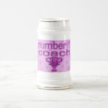 Number 1 Coach in Pink Coffee Mug