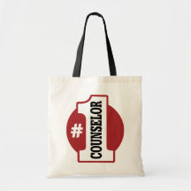 Number 1 Counsellor Canvas Bags