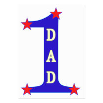 Number #1 Dad Business Card Template