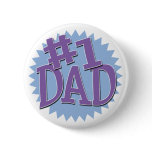 Number 1 Dad Button