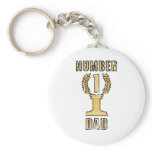 Number 1 Dad keychains
