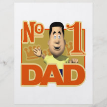 Number 1 Dad Personalized Flyer