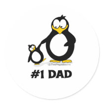 Number 1 Dad Sticker
