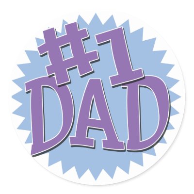 Number 1 Dad Stickers by koncepts