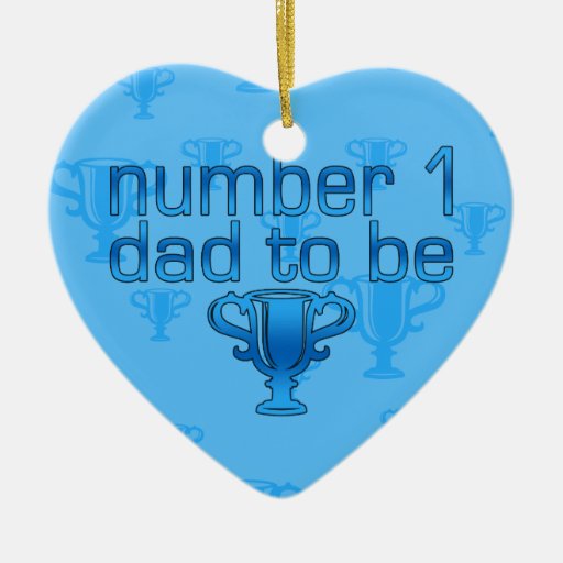 Number 1 Dad to Be Christmas Ornament