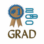 Number 1 Grad Graduation  Embroidered embroidered shirts