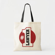Number 1 Lawyer Tote Bags
