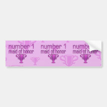 Number 1 Maid of Honour Bumper Sticker
