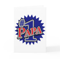 Number 1 Papa Greeting Card