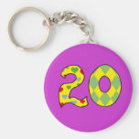 Number 20 keychains