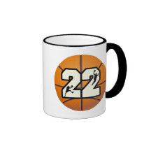 Number 22 Basketball Coffee Mugs