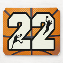 Number 22 Basketball Mouse Pads