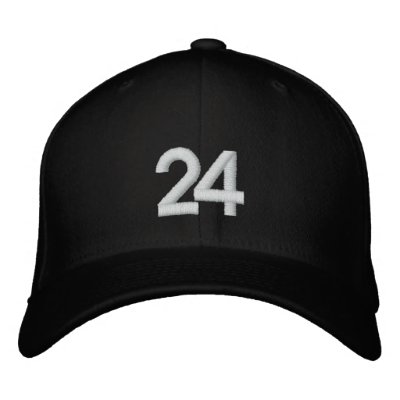 Number 24 embroidered hat Number 24 embroidered hat
