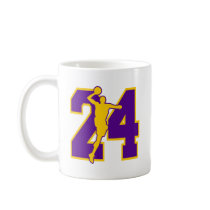 NUMBER 24 WITH BASKETBALL PLAYER MUG
