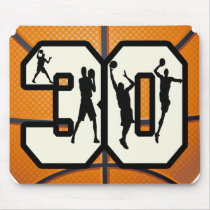 Number 30 Basketball Mouse Pad