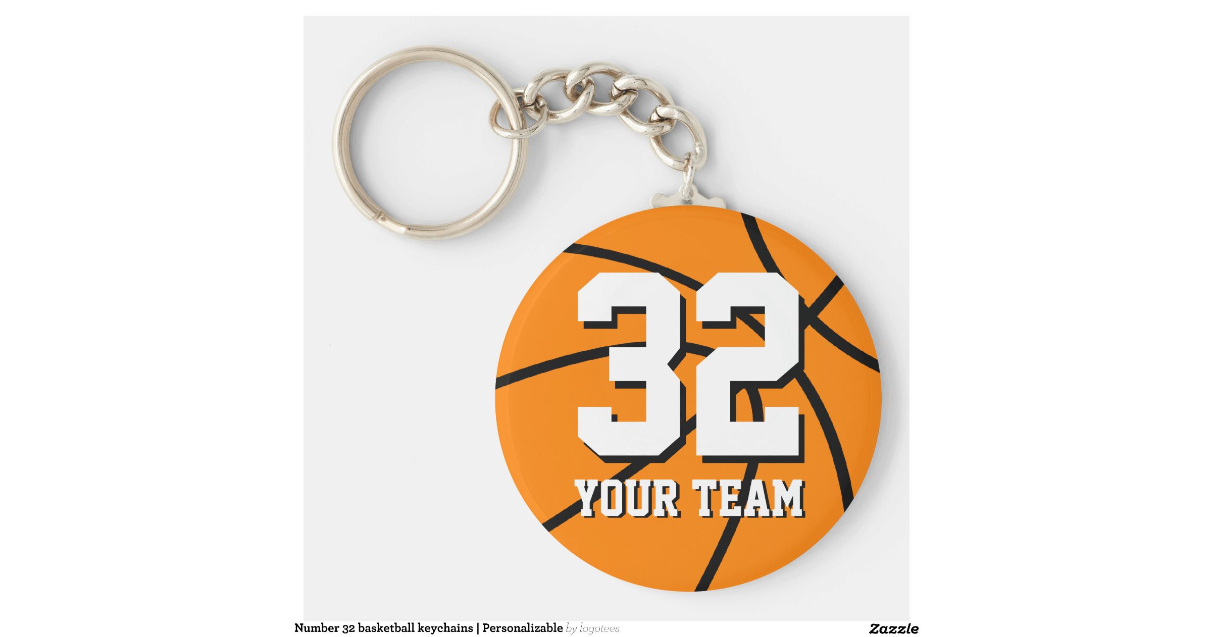 number-32-basketball-keychains-personalizable-zazzle