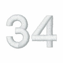 Number 34 embroidered shirt