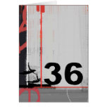 Number 36 card