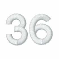 Number 36 embroidered polo shirt