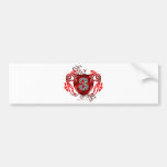 number 3 auto racing tigers bumper sticker