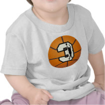 Number 3 Basketball T Shirt